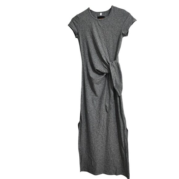 Vitality Marshmallow Tie Sample Dress in Heathered Gray - Size Small - Picture 1 of 8